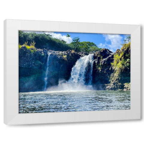 Wailuku Cleanse White Modern Wood Framed Art Print by Nebula, Melissa