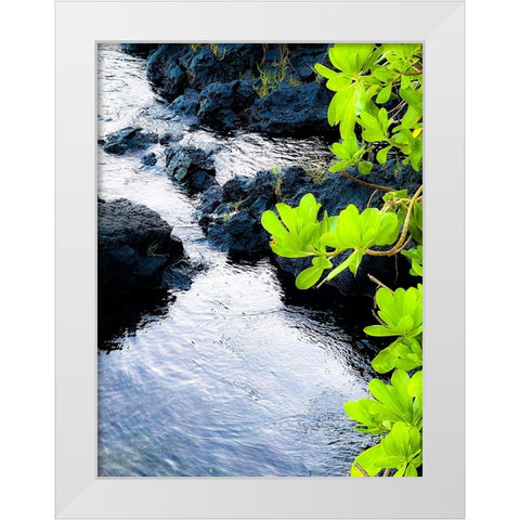 River Gaze White Modern Wood Framed Art Print by Nebula, Melissa