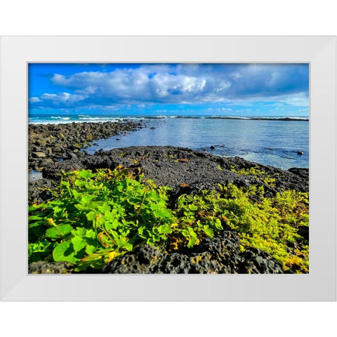 Hilo Morning Rise White Modern Wood Framed Art Print by Nebula, Melissa
