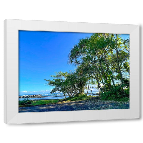 Hilo Shade White Modern Wood Framed Art Print by Nebula, Melissa