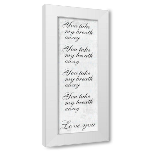 Taken Breath White Modern Wood Framed Art Print by Prime, Marcus