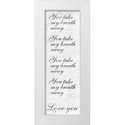 Taken Breath White Modern Wood Framed Art Print by Prime, Marcus