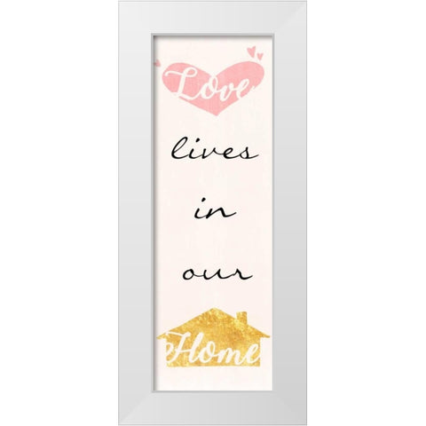 Loving Home White Modern Wood Framed Art Print by Prime, Marcus