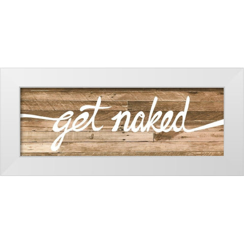 Get Naked 2 White Modern Wood Framed Art Print by Prime, Marcus