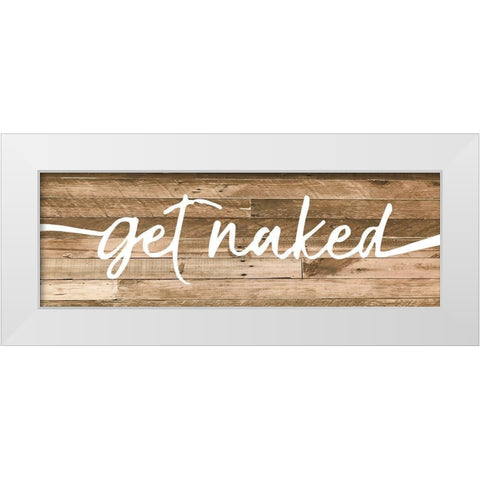 Get Naked 3 White Modern Wood Framed Art Print by Prime, Marcus