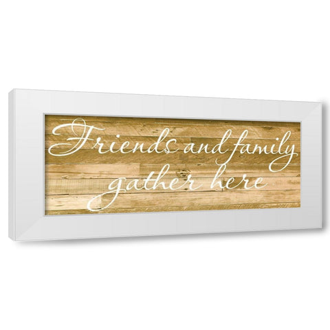 Family Gather White Modern Wood Framed Art Print by Prime, Marcus