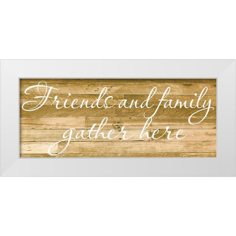Family Gather White Modern Wood Framed Art Print by Prime, Marcus