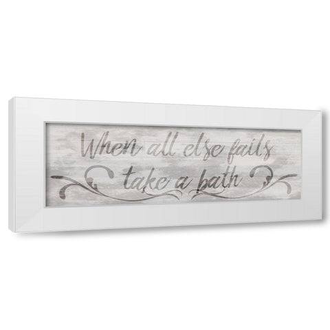 Bath Time White Modern Wood Framed Art Print by Prime, Marcus