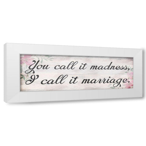 Marriage Outlook White Modern Wood Framed Art Print by Prime, Marcus