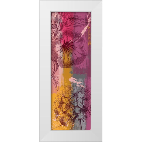 Flower Wine 1 White Modern Wood Framed Art Print by Prime, Marcus