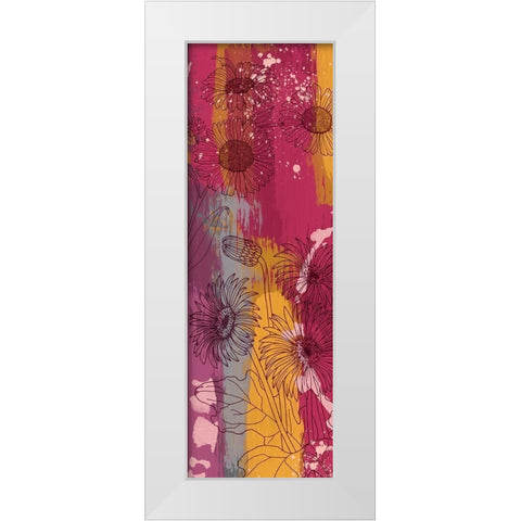 Flower Wine 3 White Modern Wood Framed Art Print by Prime, Marcus