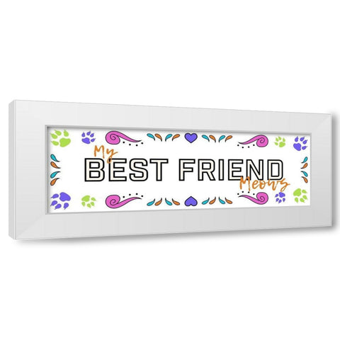 Sugar Best Friend 1 White Modern Wood Framed Art Print by Prime, Marcus