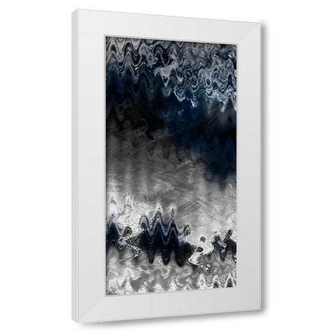 Indigo Sonic 3 White Modern Wood Framed Art Print by Prime, Marcus
