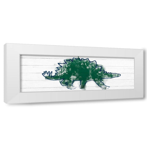 Kiddie Dino 2 White Modern Wood Framed Art Print by Prime, Marcus