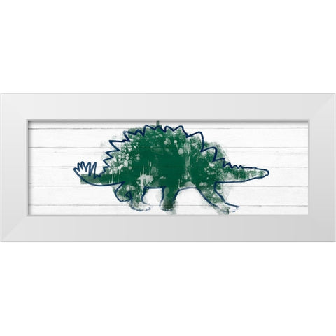 Kiddie Dino 2 White Modern Wood Framed Art Print by Prime, Marcus