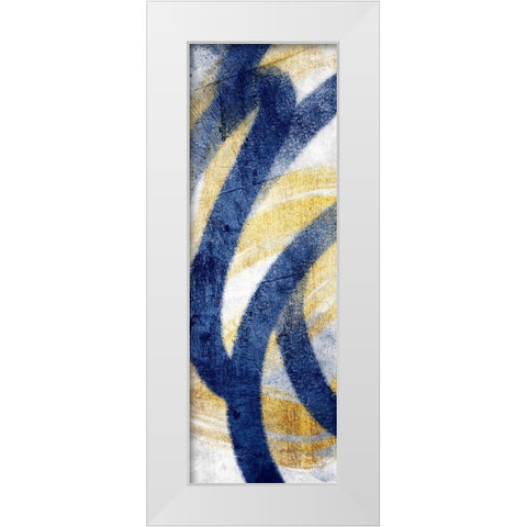 Striking Marks 1 White Modern Wood Framed Art Print by Prime, Marcus