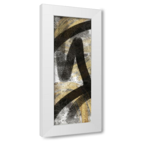 Striking Marks Neutral 2 White Modern Wood Framed Art Print by Prime, Marcus