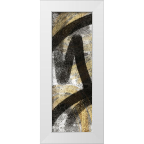 Striking Marks Neutral 2 White Modern Wood Framed Art Print by Prime, Marcus