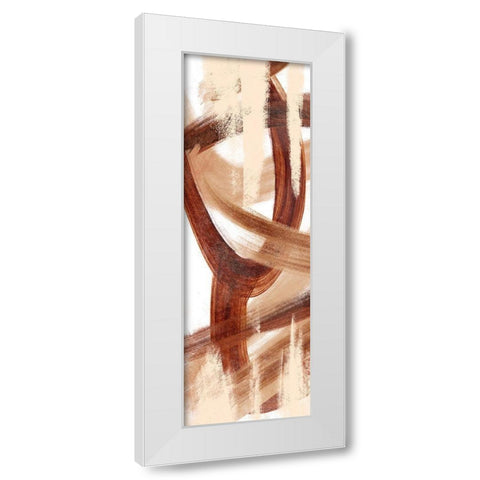 Oil Streak 3 White Modern Wood Framed Art Print by Prime, Marcus