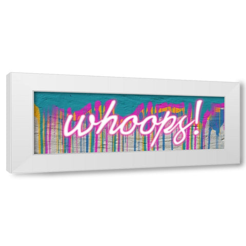 Whoops Graffiti 1 White Modern Wood Framed Art Print by Prime, Marcus