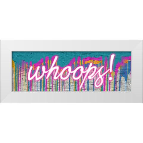 Whoops Graffiti 1 White Modern Wood Framed Art Print by Prime, Marcus