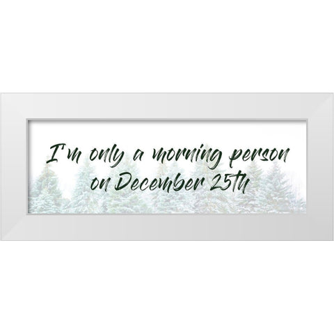December Morning White Modern Wood Framed Art Print by Prime, Marcus