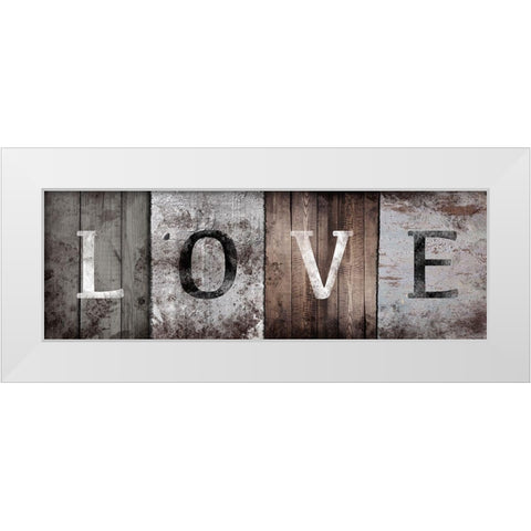 Natural Love White Modern Wood Framed Art Print by Prime, Marcus