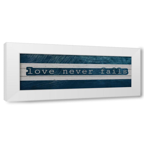 Never Fails White Modern Wood Framed Art Print by Prime, Marcus