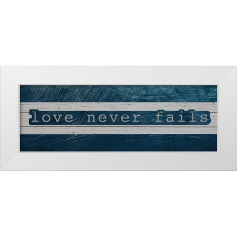 Never Fails White Modern Wood Framed Art Print by Prime, Marcus