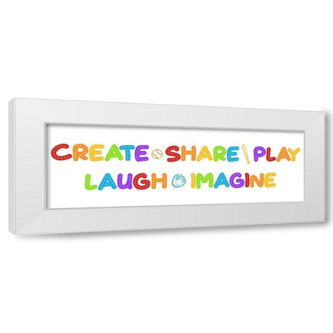 Fun Rules White Modern Wood Framed Art Print by Prime, Marcus