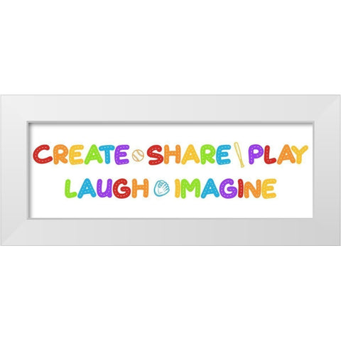 Fun Rules White Modern Wood Framed Art Print by Prime, Marcus