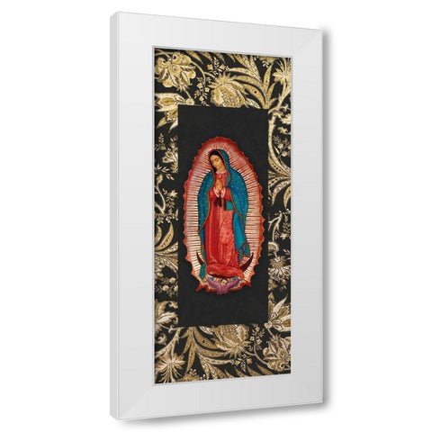 Golden Guadalupe 1 White Modern Wood Framed Art Print by Prime, Marcus