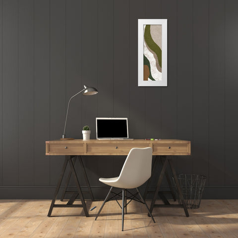 Rustic Swirly Dirly 2 White Modern Wood Framed Art Print by Prime, Marcus