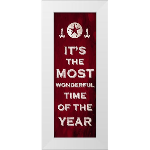 Wonderful Time White Modern Wood Framed Art Print by Prime, Marcus
