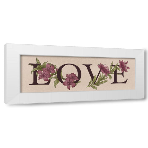 Floral Love 1 White Modern Wood Framed Art Print by Prime, Marcus