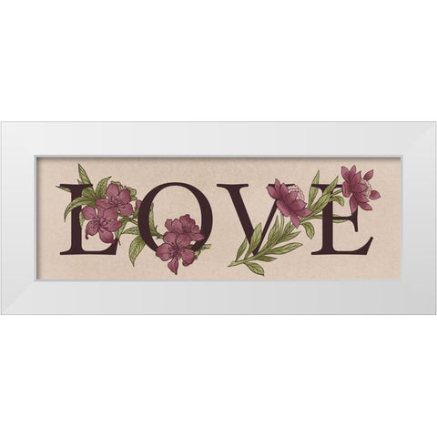 Floral Love 1 White Modern Wood Framed Art Print by Prime, Marcus