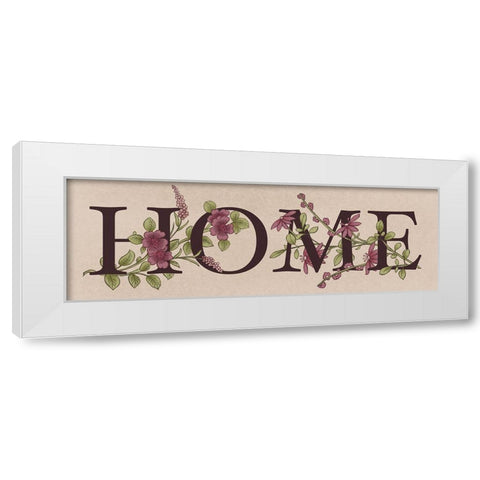 Floral Home 1 White Modern Wood Framed Art Print by Prime, Marcus