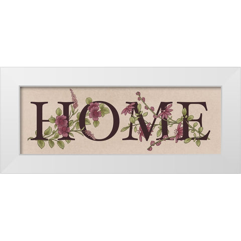 Floral Home 1 White Modern Wood Framed Art Print by Prime, Marcus