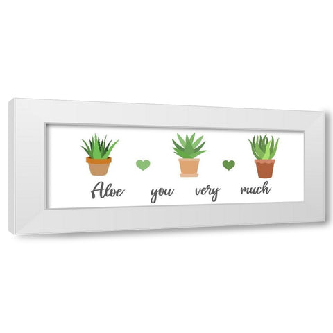 Aloe You Very Much White Modern Wood Framed Art Print by Prime, Marcus