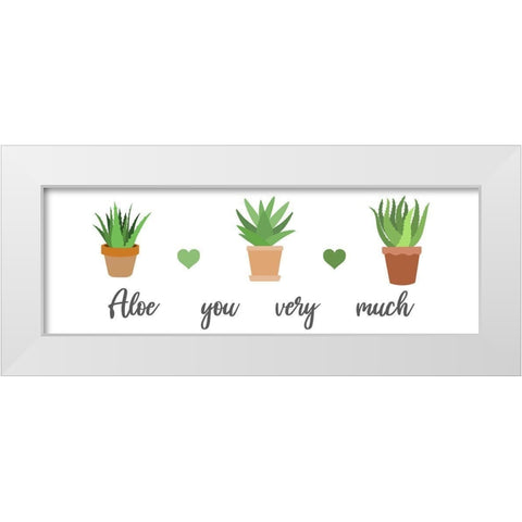 Aloe You Very Much White Modern Wood Framed Art Print by Prime, Marcus