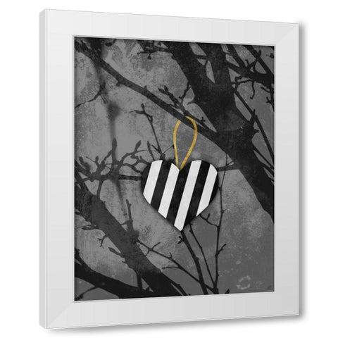 Lonely Heart White Modern Wood Framed Art Print by Prime, Marcus