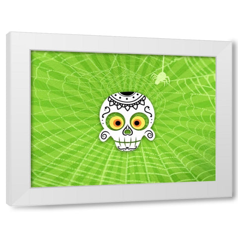 Dia De Los Muertos White Modern Wood Framed Art Print by Prime, Marcus