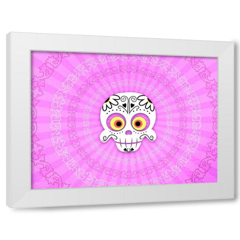 Dia De Los Muertos 2 White Modern Wood Framed Art Print by Prime, Marcus