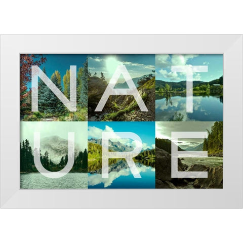 Nature Patch White Modern Wood Framed Art Print by Prime, Marcus