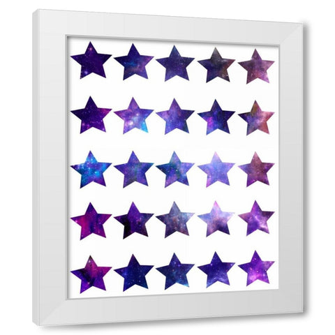 Rockin Stars White Modern Wood Framed Art Print by Prime, Marcus