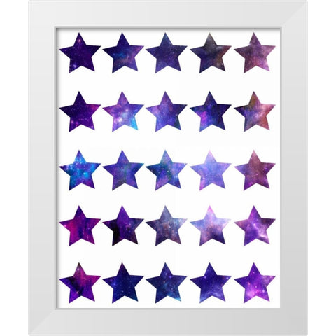 Rockin Stars White Modern Wood Framed Art Print by Prime, Marcus