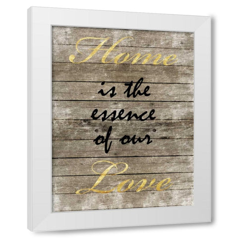 Essence Of Love White Modern Wood Framed Art Print by Prime, Marcus
