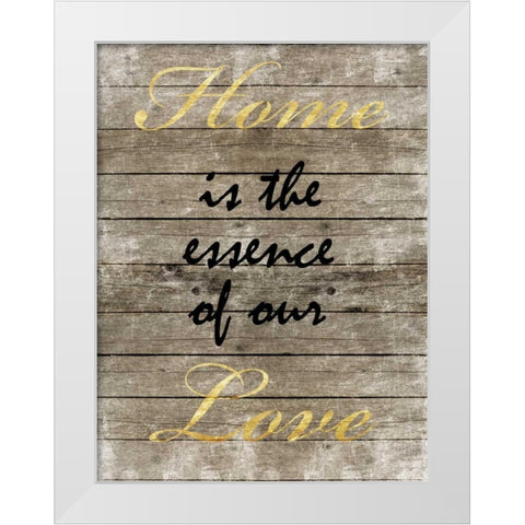 Essence Of Love White Modern Wood Framed Art Print by Prime, Marcus