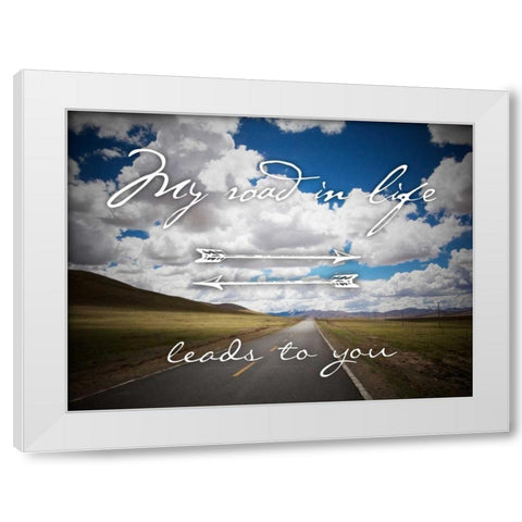 Road To You White Modern Wood Framed Art Print by Prime, Marcus
