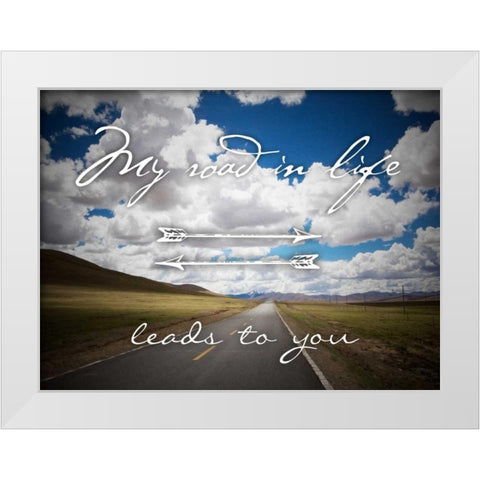 Road To You White Modern Wood Framed Art Print by Prime, Marcus